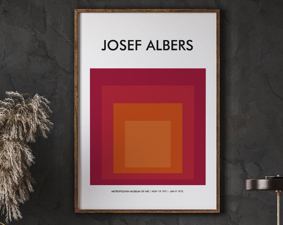 Josef Albers Poster Minimalistic Art Abstract Instant