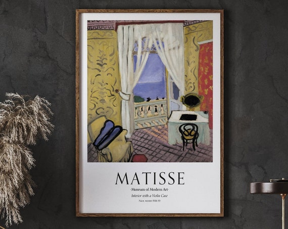Matisse Interior With A Violin Case Museum Of Modern Art Wall Minimalist Poster Instant
