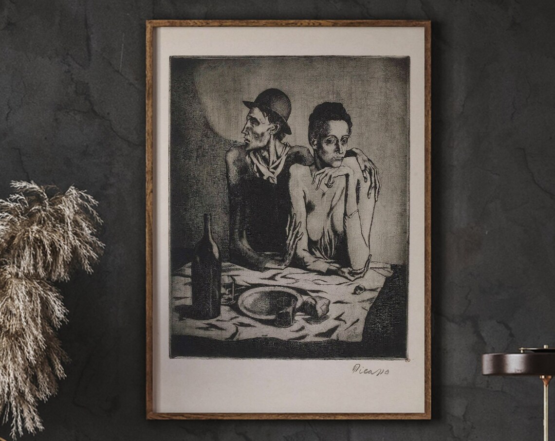 Pablo Picasso Le Repas Frugal Paris 1904 Poster