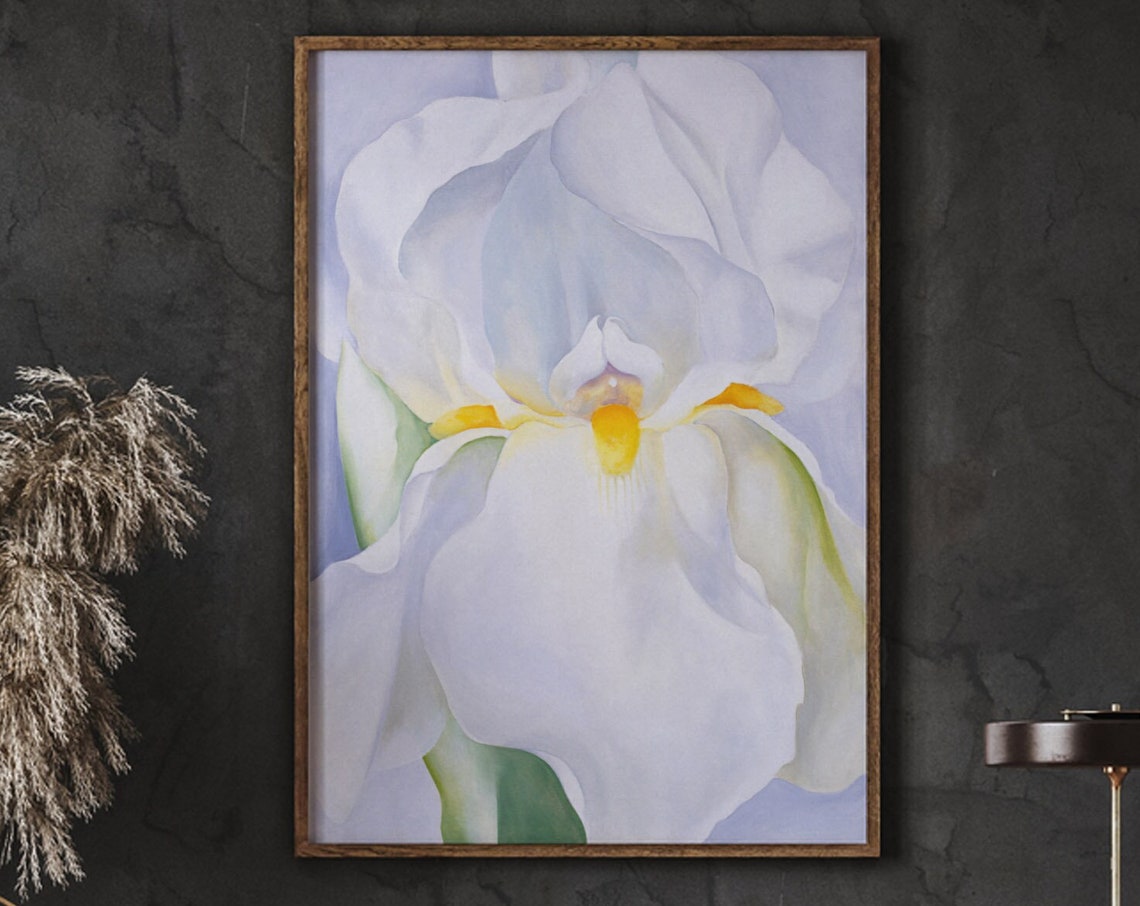 Georgia Okeeffe Art Poster Light Iris 1924 Sexual Symbolism Language Of Flowers Abstract Wall
