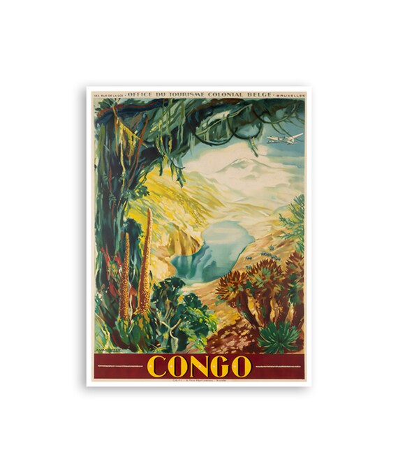 Congo Poster Africa Travel Art African Print Xr4414a