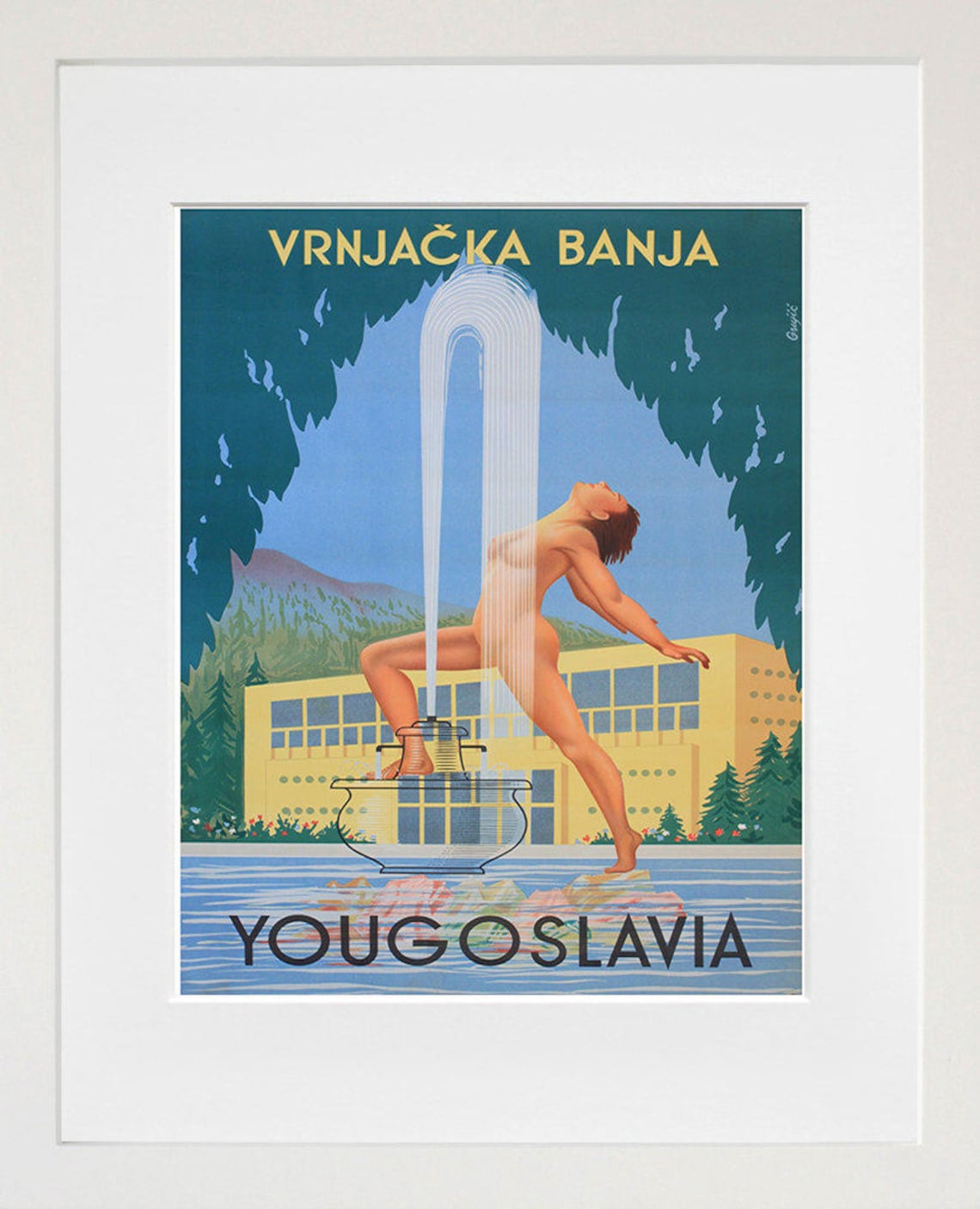 Yugoslavia Vintage Travel Poster Art Print