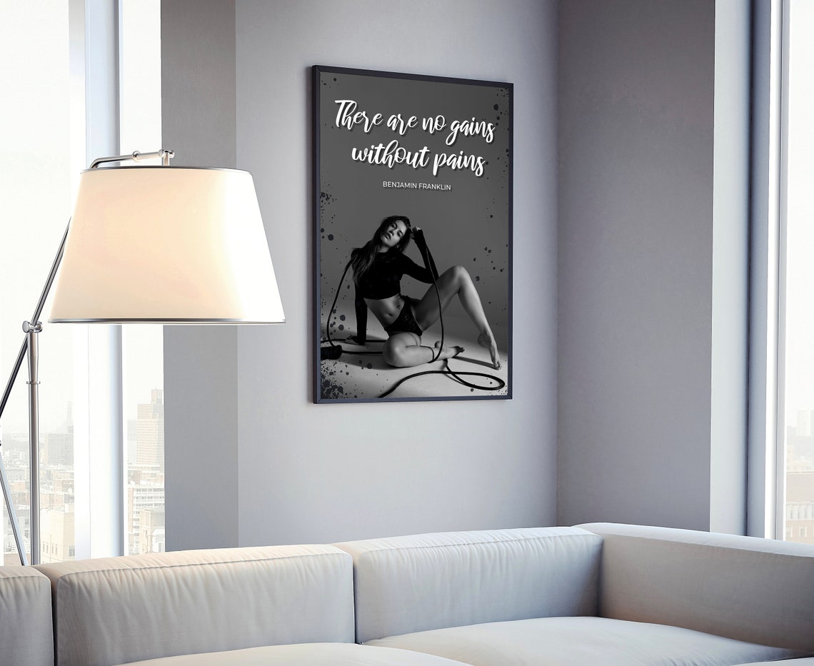 Gym Wall Art Gym Poster Gym Quote Gym Art Home Gym Home Gym Dcor Home Gym Poster Benjamin Franklin Fitness Dcor Motivational Quote - Image 4
