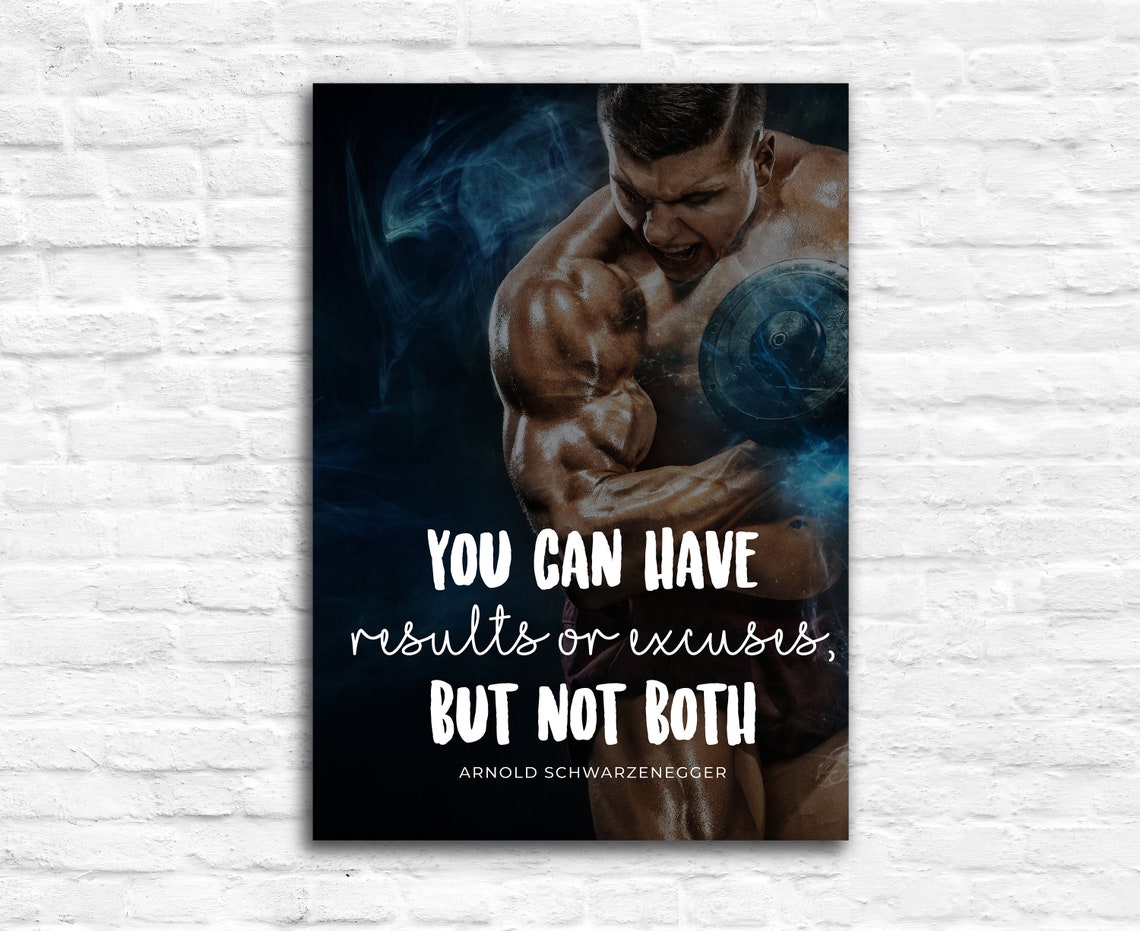 Gym Wall Art Gym Poster Gym Quote Gym Dcor Home Gym Home Gym Dcor Home Gym Poster Inspired Poster Fitness Dcor Motivational Quote - Image 2