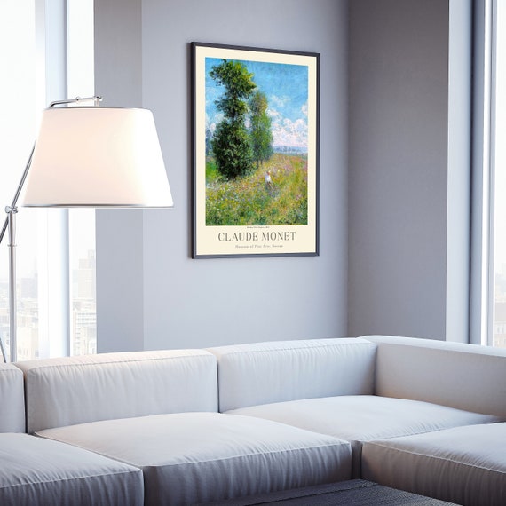 Claude Monet Painting Prints Museum Gallery Exhibition Poster Claude Monet Artworks Claude Monet Poster Prints Monet Vintage Print