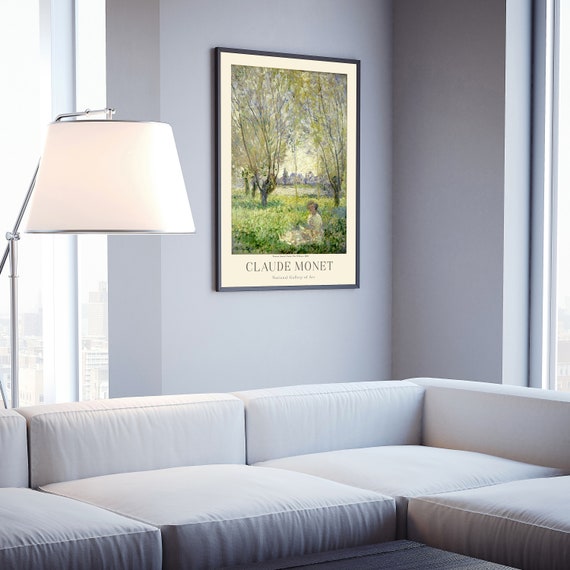 Claude Monet Painting Prints Museum Gallery Exhibition Poster Claude Monet Artworks Claude Monet Poster Prints Monet Vintage Print