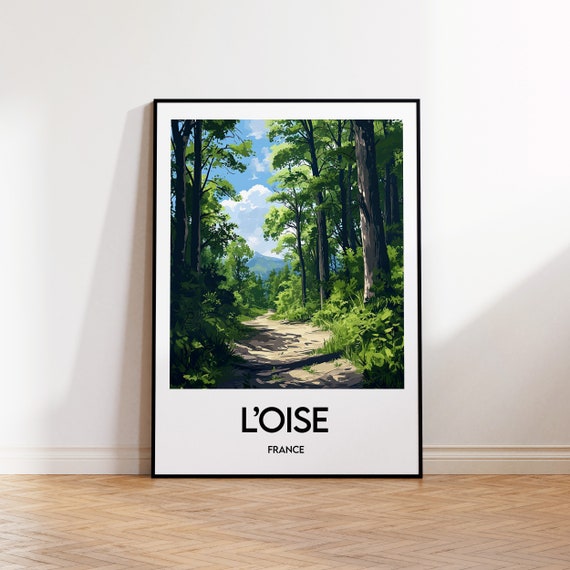 Loise Poster Art Print France Illustration Vintage Travel Oise Gift