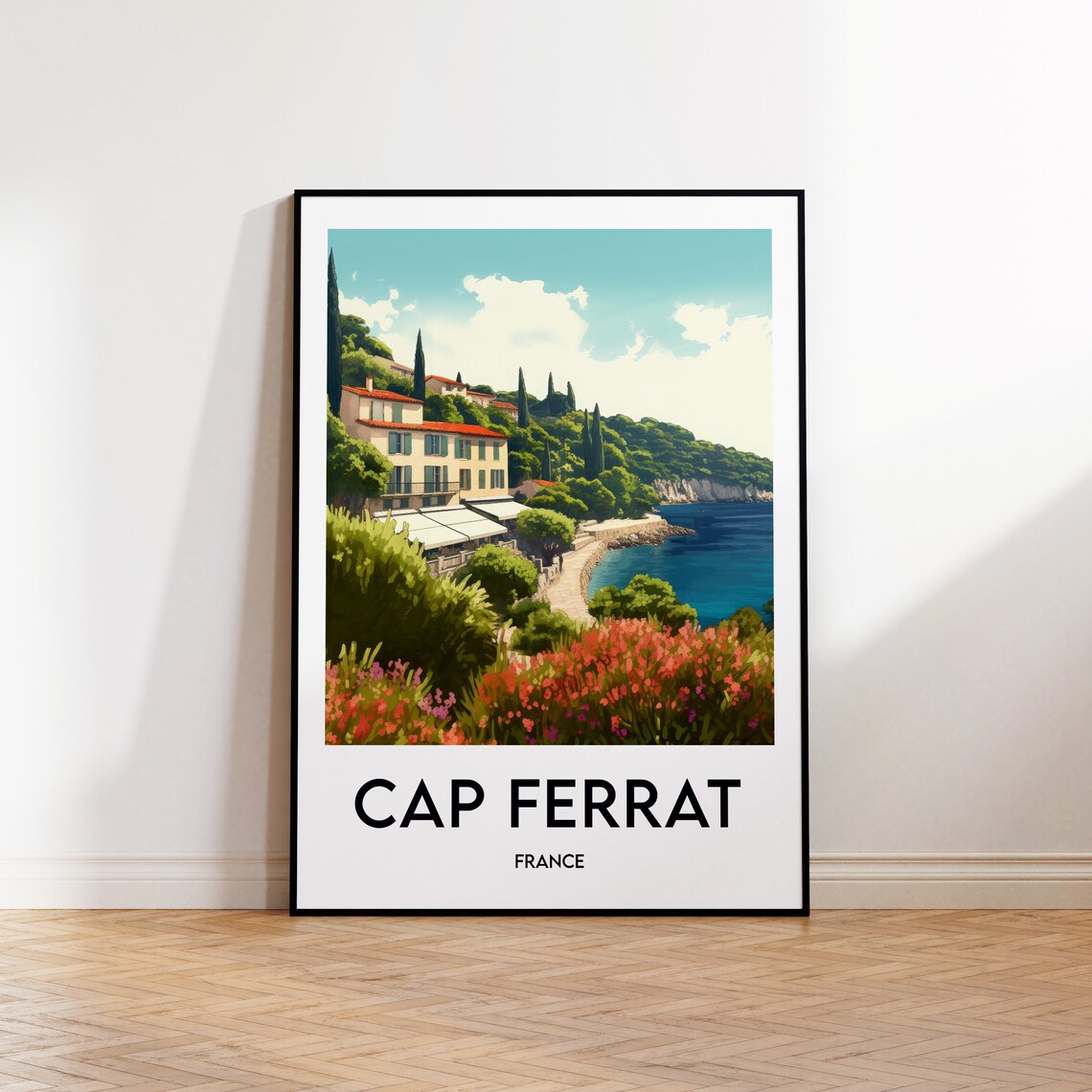 Cap Ferrat Saint-Jean-Cap-Ferrat Vintage Travel Poster