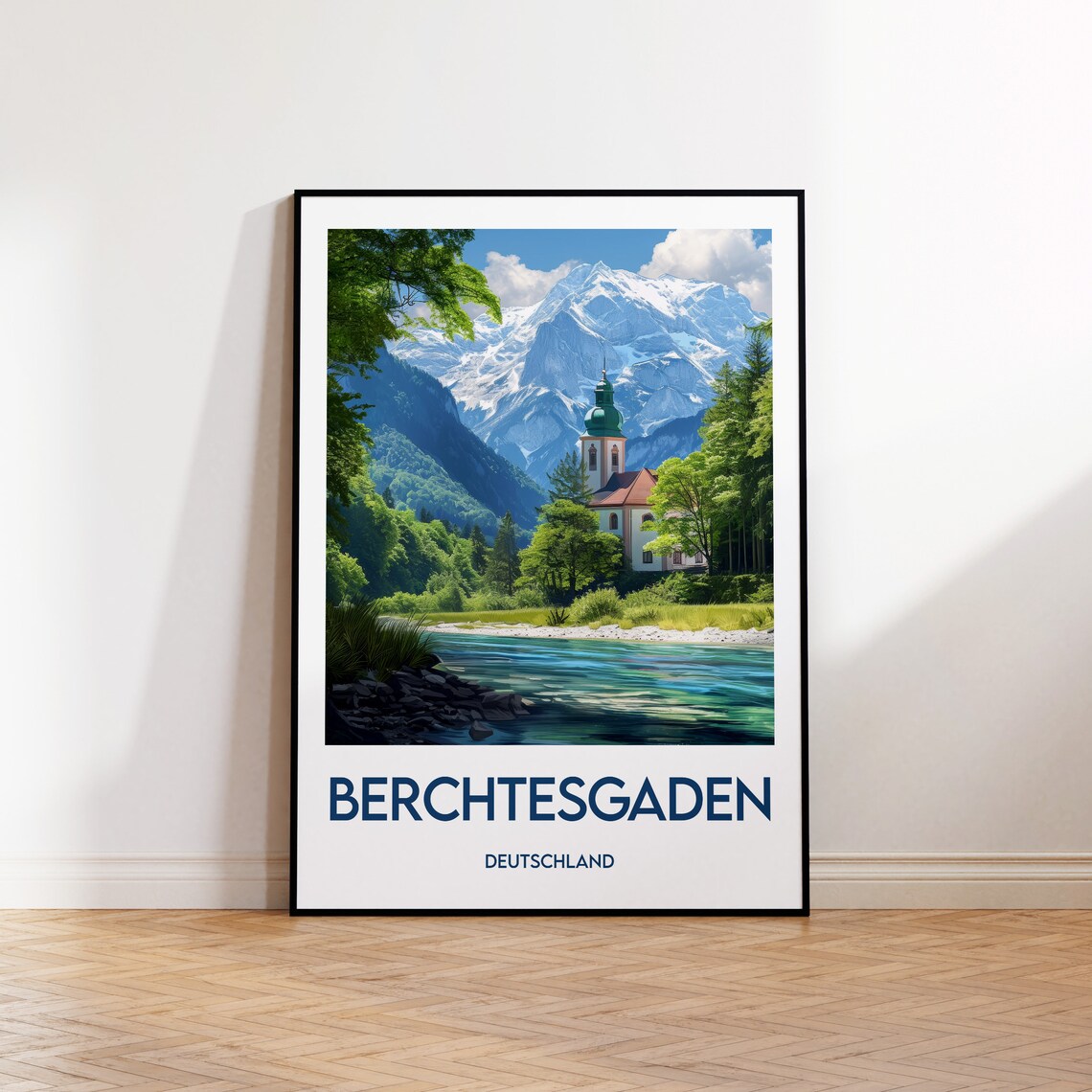 Berchtesgaden Vintage Travel Poster Print, Germany