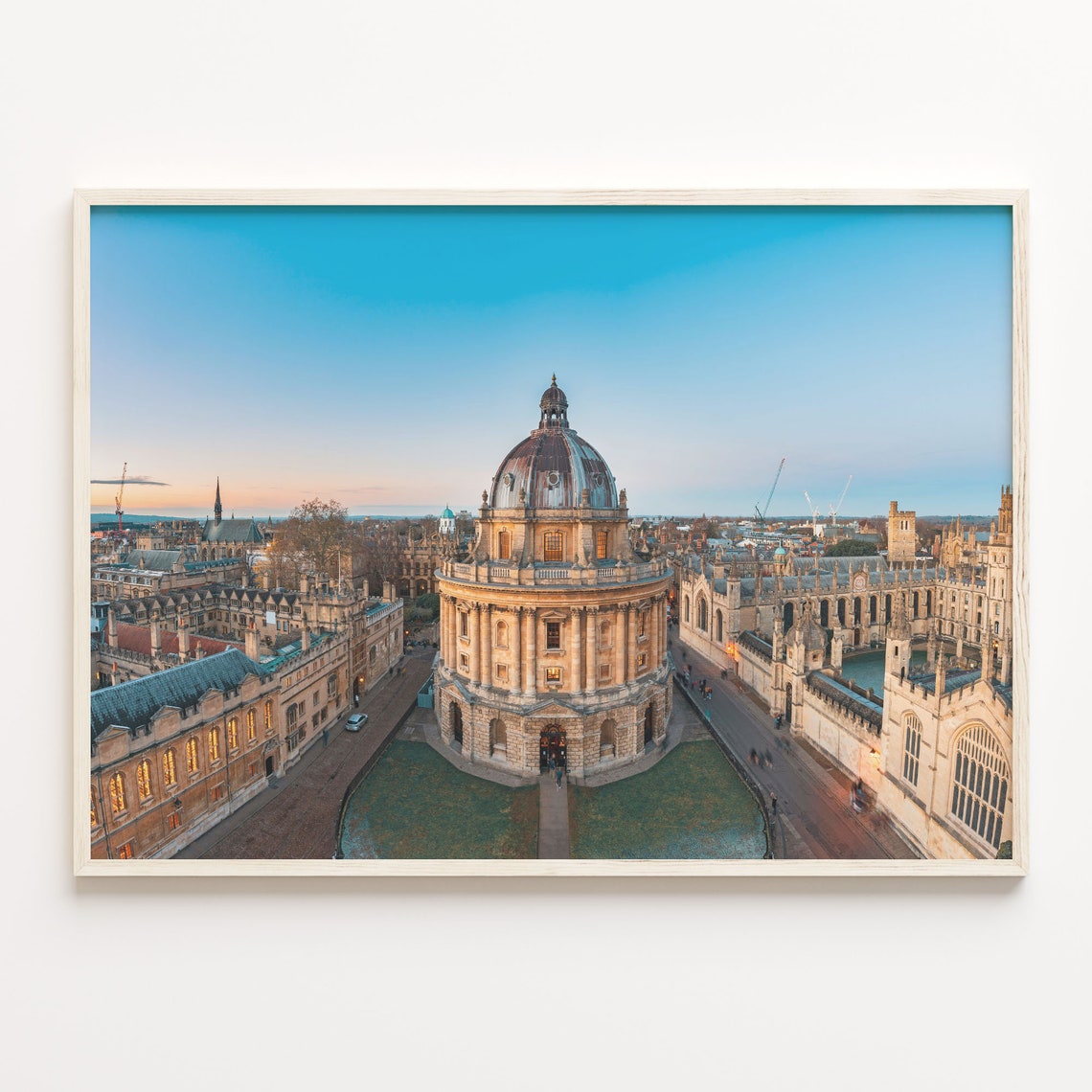 Radcliffe Camera Oxford England Historic University Twilight Poster