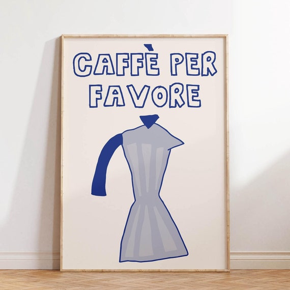 Coffee Art Print Trendy Kitchen Wall Art Retro Coffee Poster Kitchen Quote Print Vintage Kitchen Decor Trendy Coffee Art Print Art