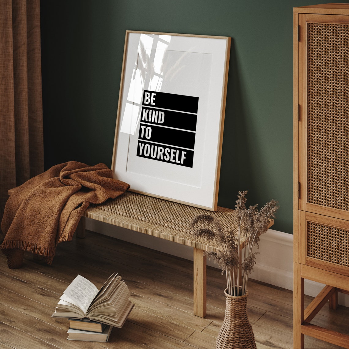 Be Kind To Yourself Self Love Minimalist Quote Poster Design - Image 2