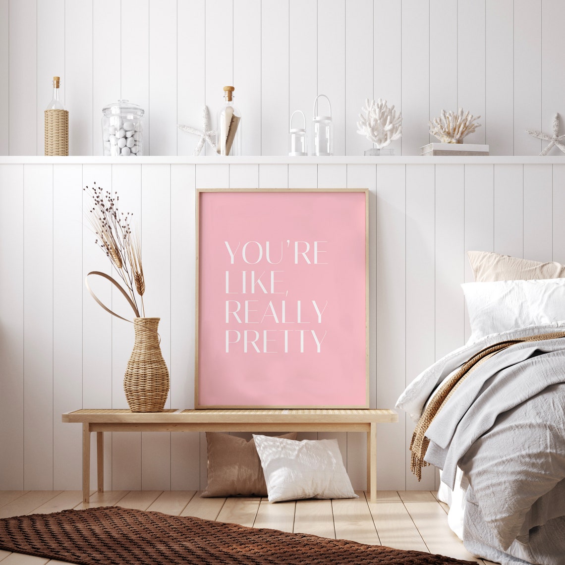 You Are Like Really Pretty Quote Quote Girl Room Prints Girl Room Quote Girl Affirmation Wall Art Makeup Room Wall Art - Image 3