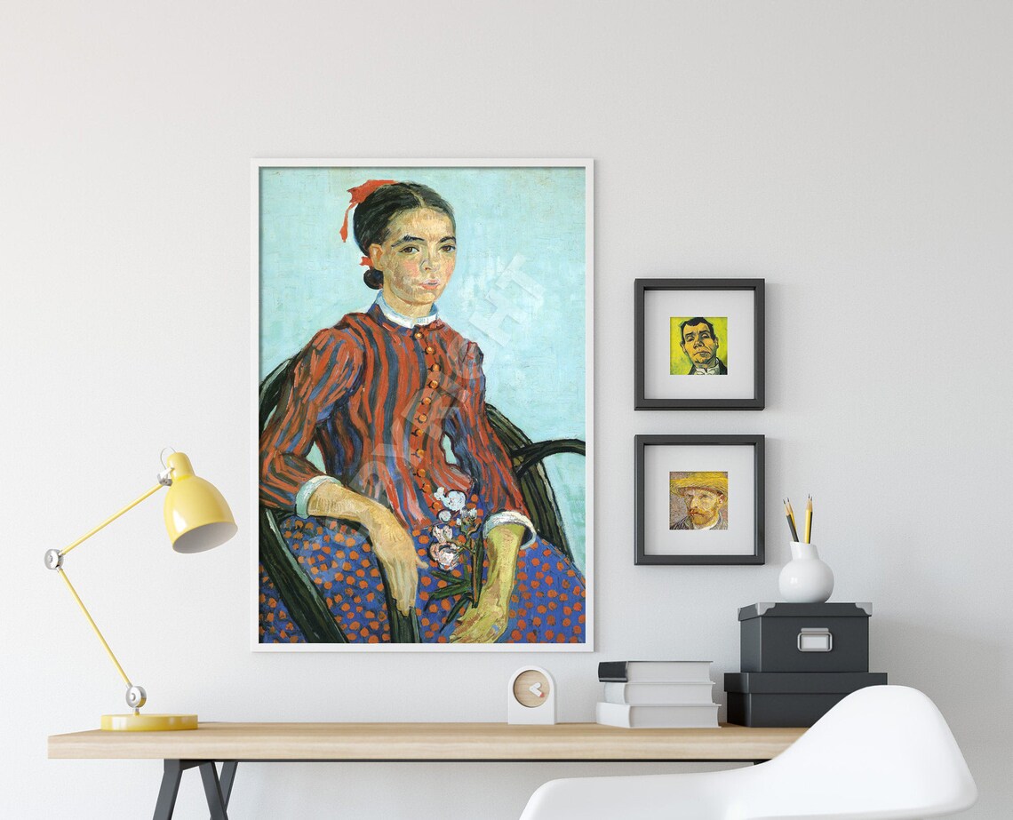 Vincent Van Gogh La Mousme Portrait Art Print - Image 4