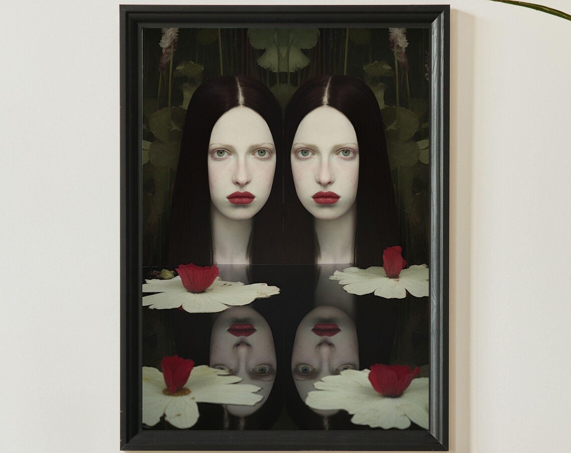 Reign Twins Unique Canvas Art Print