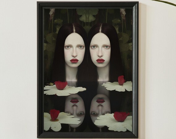 Reign Twins Unique Canvas Art Print