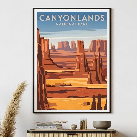 Canyonlands National Park Vintage Travel Poster