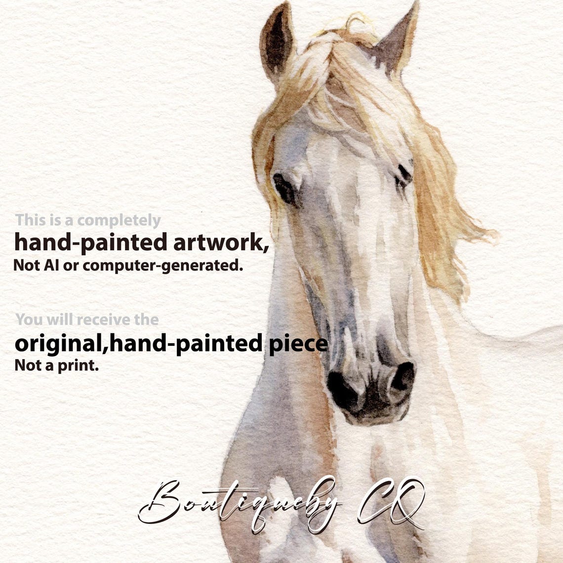 Personalized Horse Gifts Custom Pet Portrait Painting Horse Lover Gift Handpainted Gift For Horse Girl Equestrian Gift Horse Rider Gift - Image 2