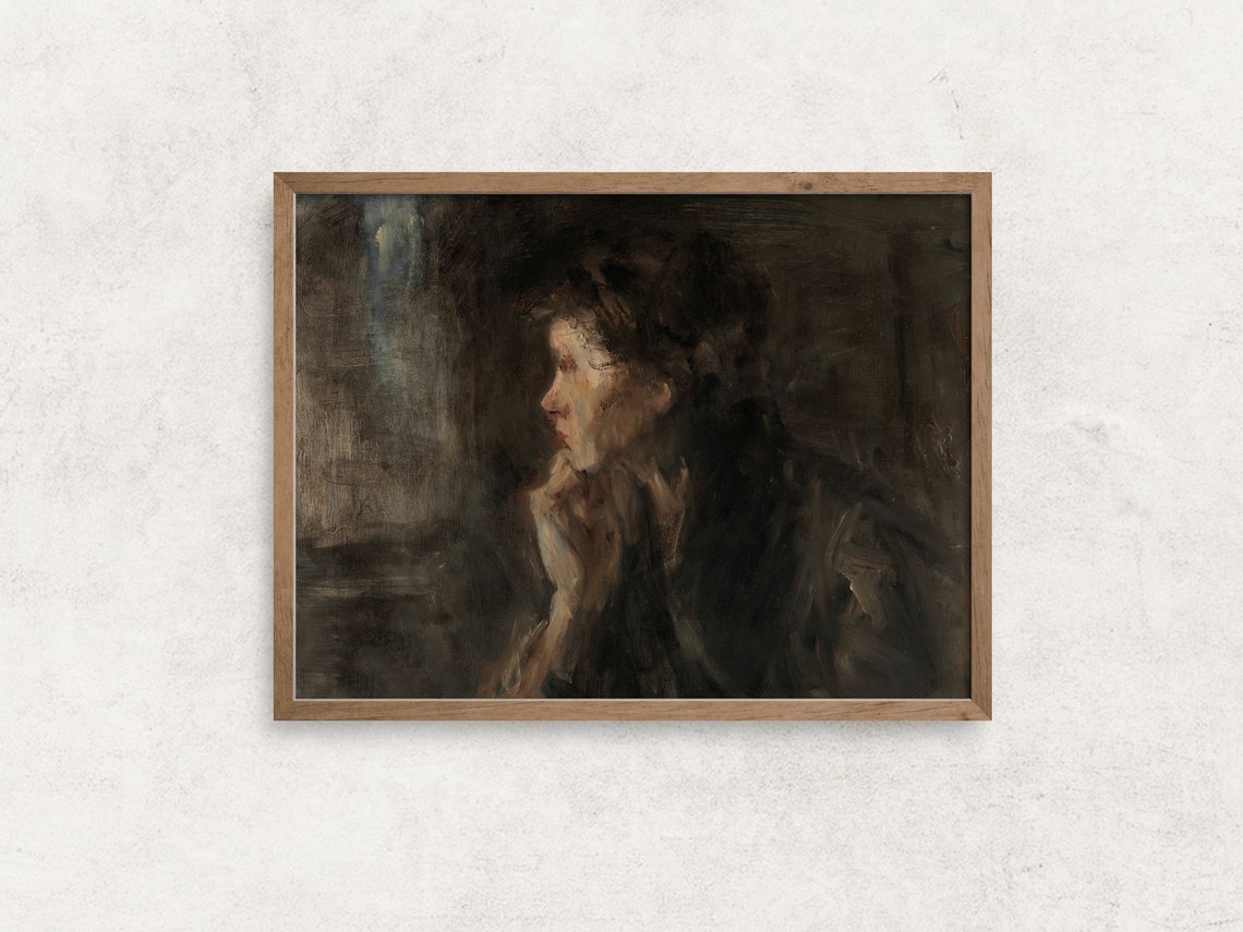 Vintage Portrait of Woman Art Print - Image 2