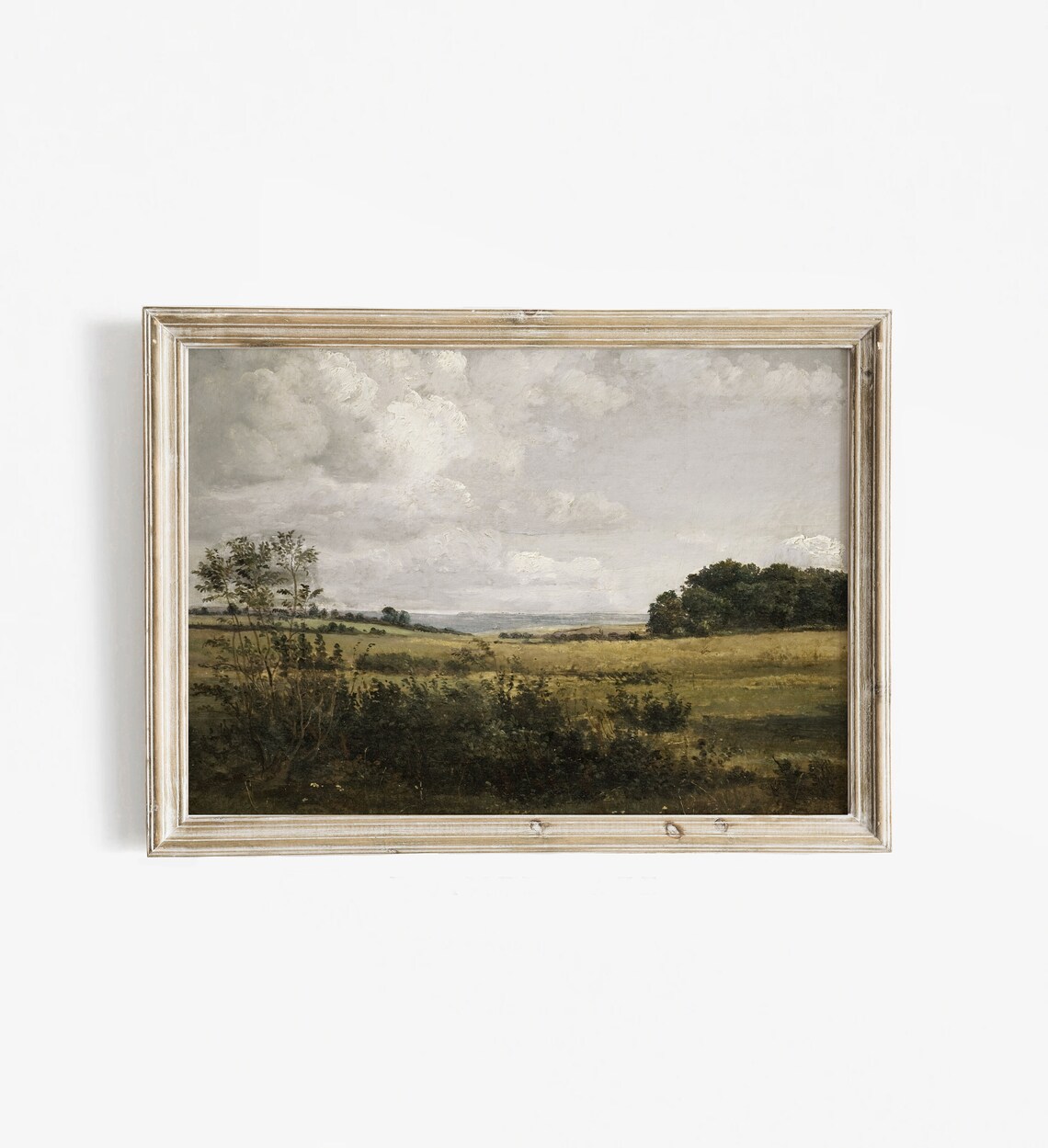 Vintage Countryside Landscape Art Print, Rustic Mood - Image 3