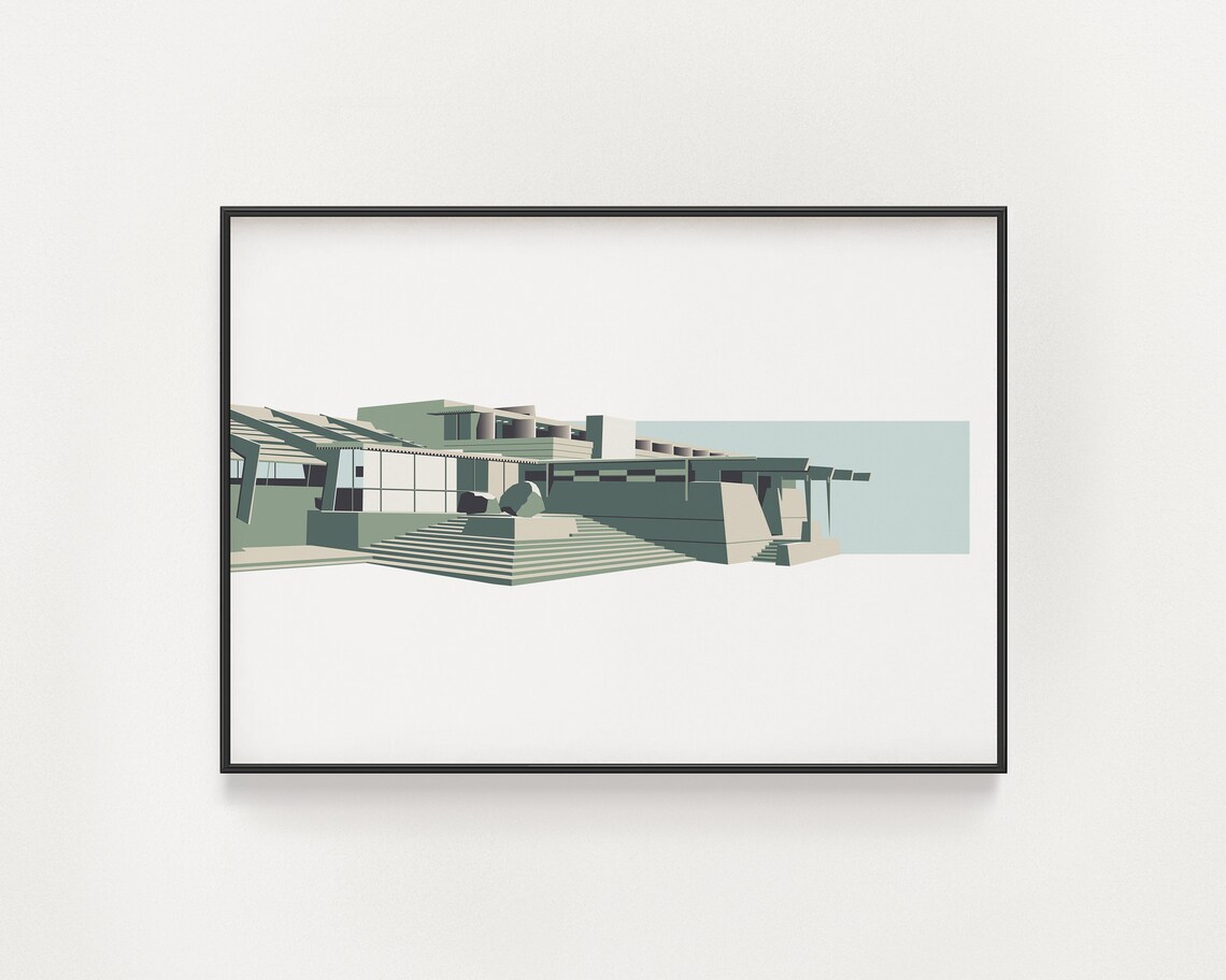 Taliesin West, Frank Lloyd Wright Architecture Art Print