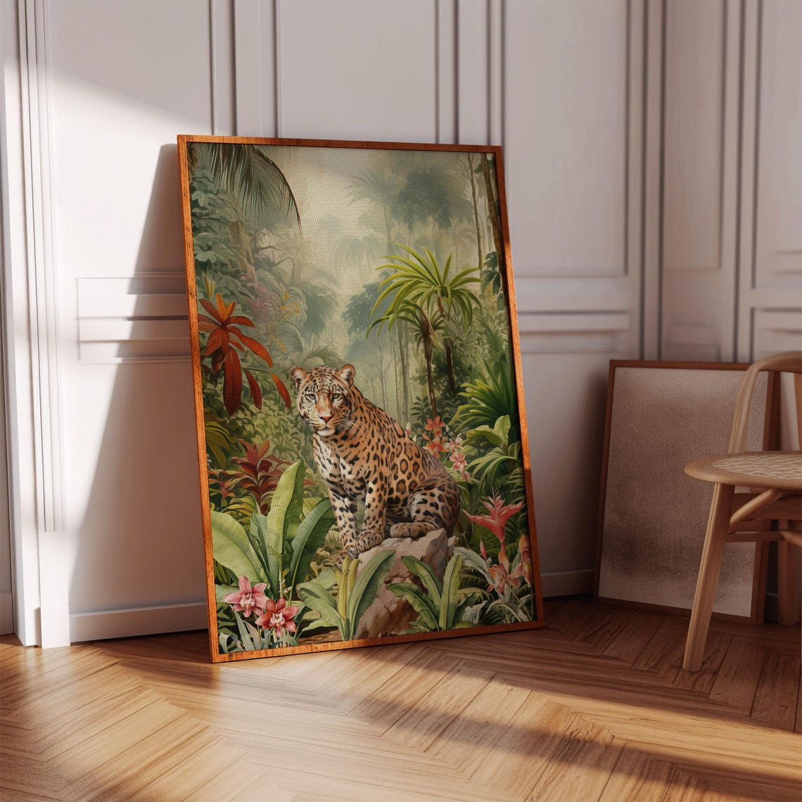 Jungle Tiger Print Maximalist Wall Art Digital Download
