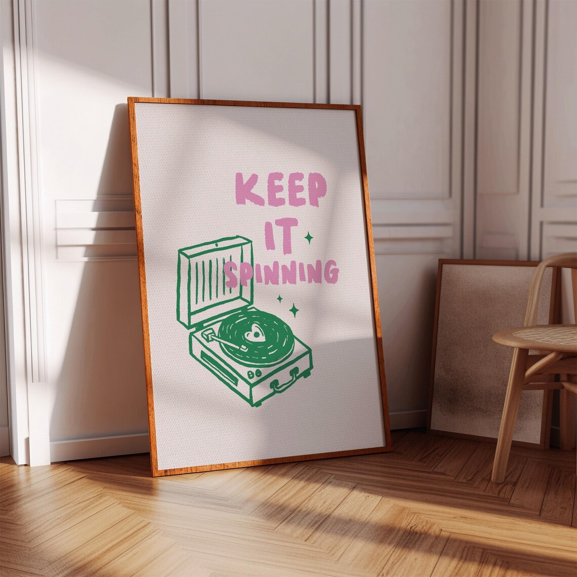 Keep It Spinning Record Player Art Print