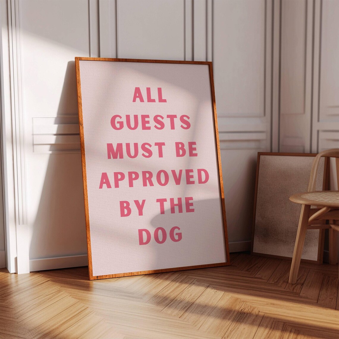 Funny Dog Quote, All Guests Must Be Approved