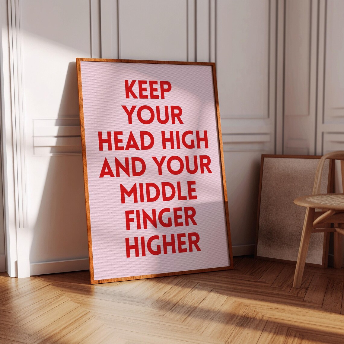 Sassy Funny Feminist Quote Poster, Dorm Room Decor