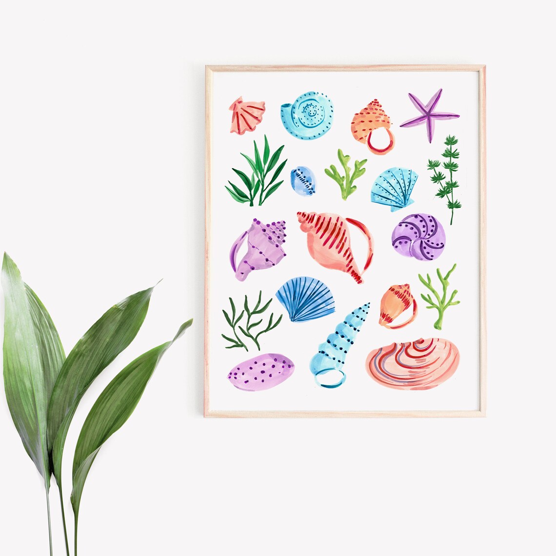 Seashells Art Print, Sabina Fenn Illustration - Image 3