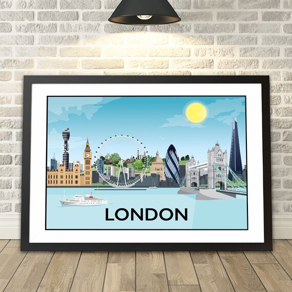London Skyline Capturing A Memory Travel Prints And Gifts By Tabitha Mary