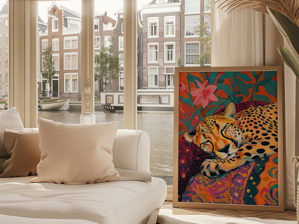 Cheetah Maximalist Travel Poster - Image 3
