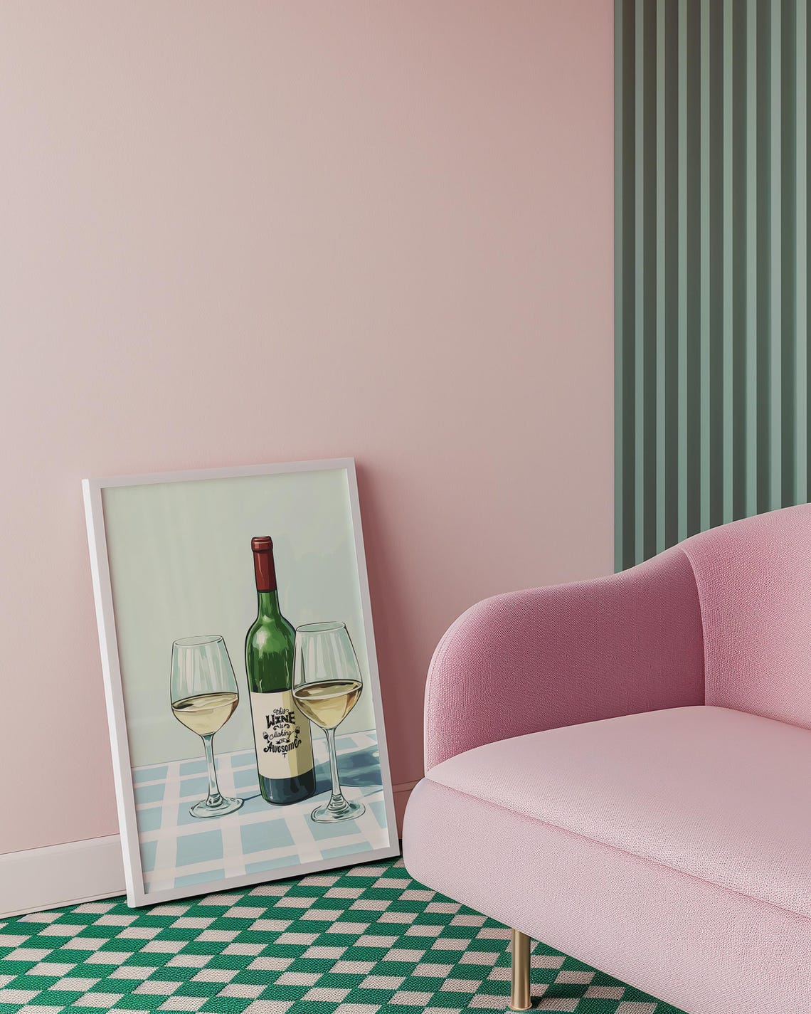 Fun Wine Contemporary Travel Poster - Image 3