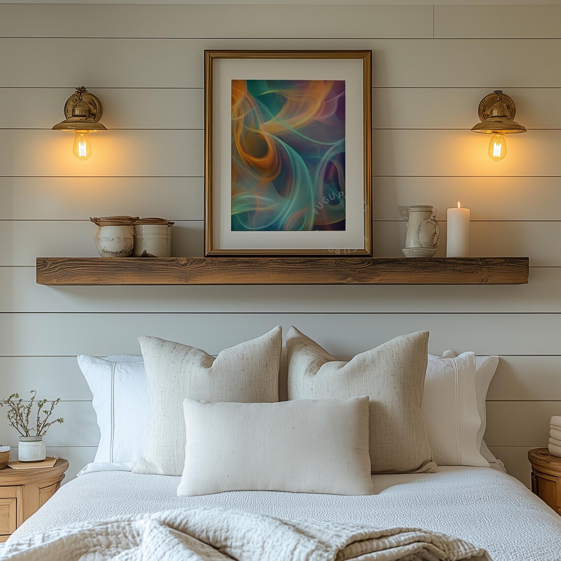 Abstract Swirl, Modern Home Decor Art Print - Image 2
