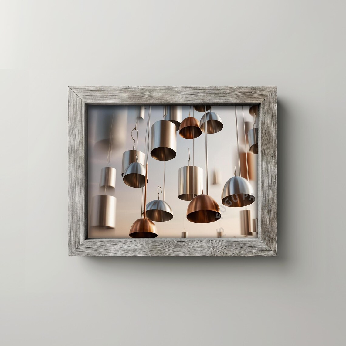 Metallic Pendant Lights, Modern Industrial Minimalist - Image 2