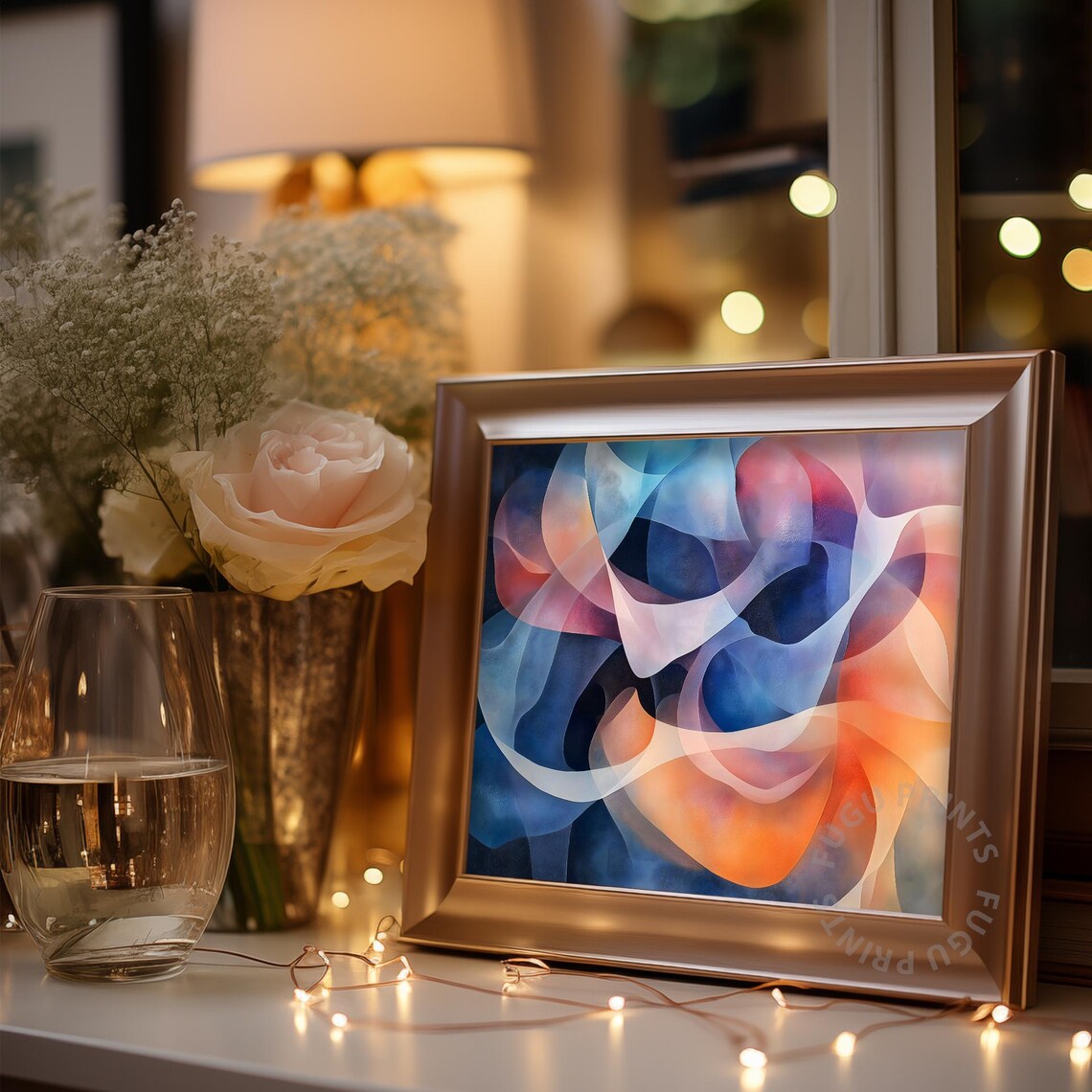 Abstract Flow Art Print, Modern Living Room Decor - Image 3
