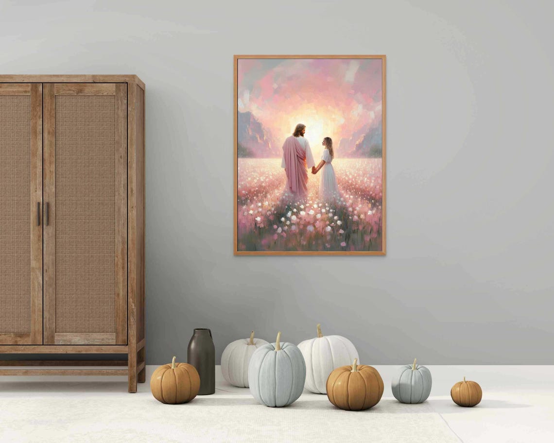 Truth And Love Modern Christian Art Jesus And Woman Jesus Prints Lds Art Bible Art Jesus And Girl Art Jesus Painting Christ Prints - Image 4