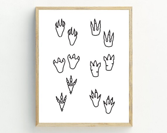 Dinosaurs Print Dinosaur Wall Art Black And White Minimalist Print Line Art Dinosaur Instant 5x7 8x10 11x14 16x20