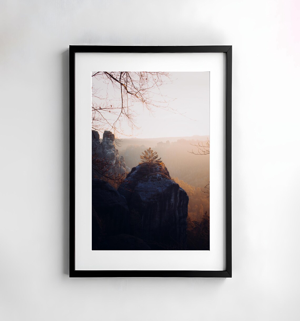 Saxon Switzerland Travel Poster, Landscape Photography