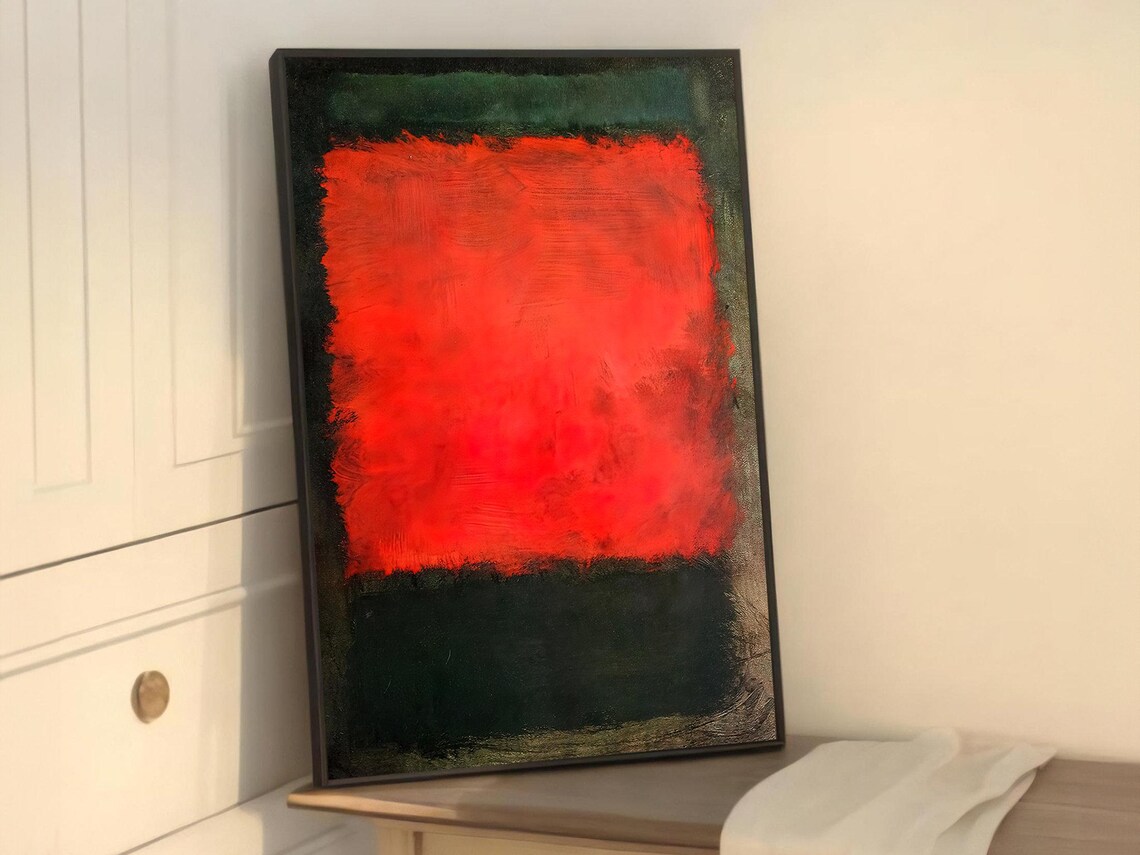 Mark Rokhto Inspired Abstract, Modern Minimalist - Image 5