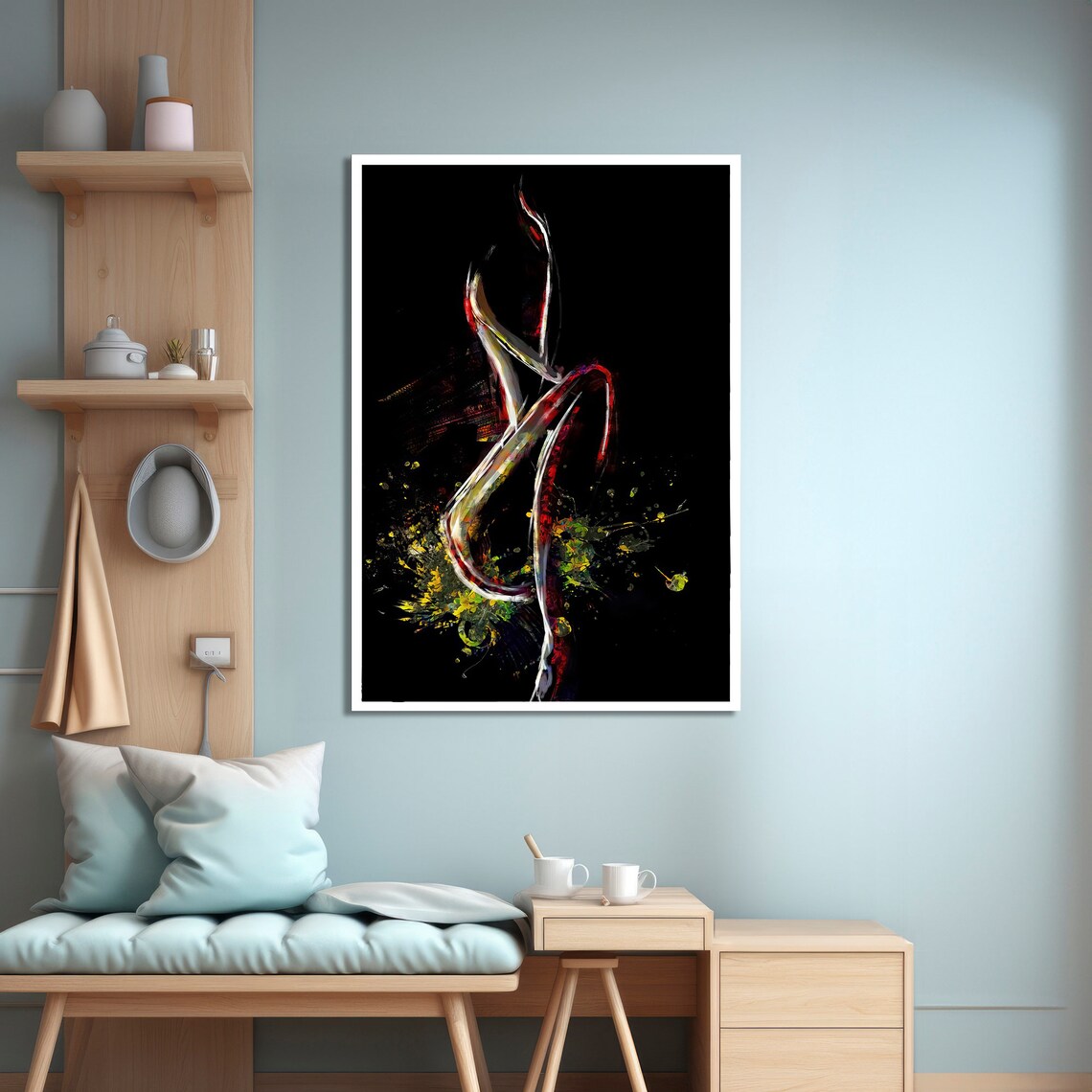 Bold Erotic Painting, Sensual Modern Decor - Image 3