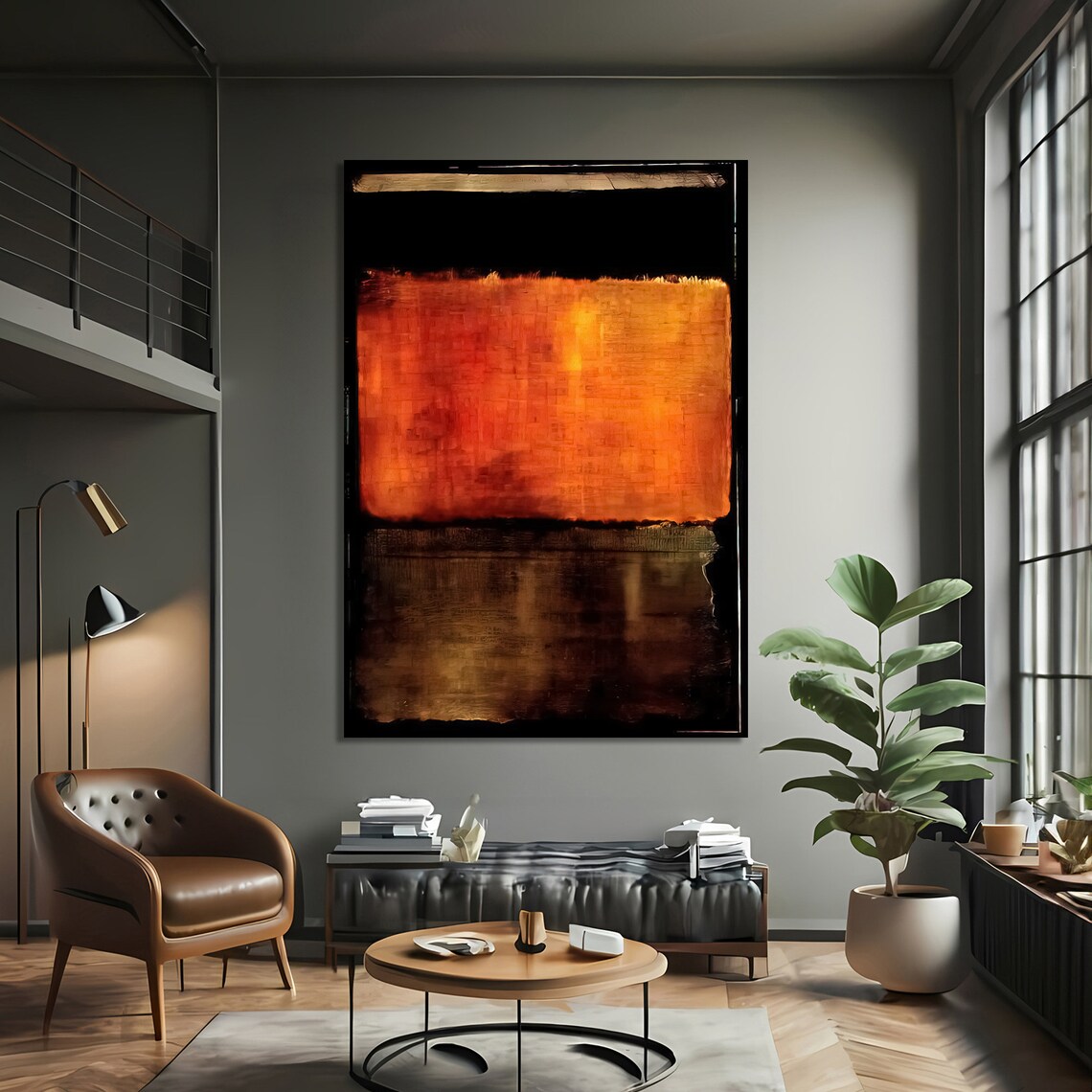 Mark Rokhto Inspired Abstract, Minimalist Art Print - Image 3