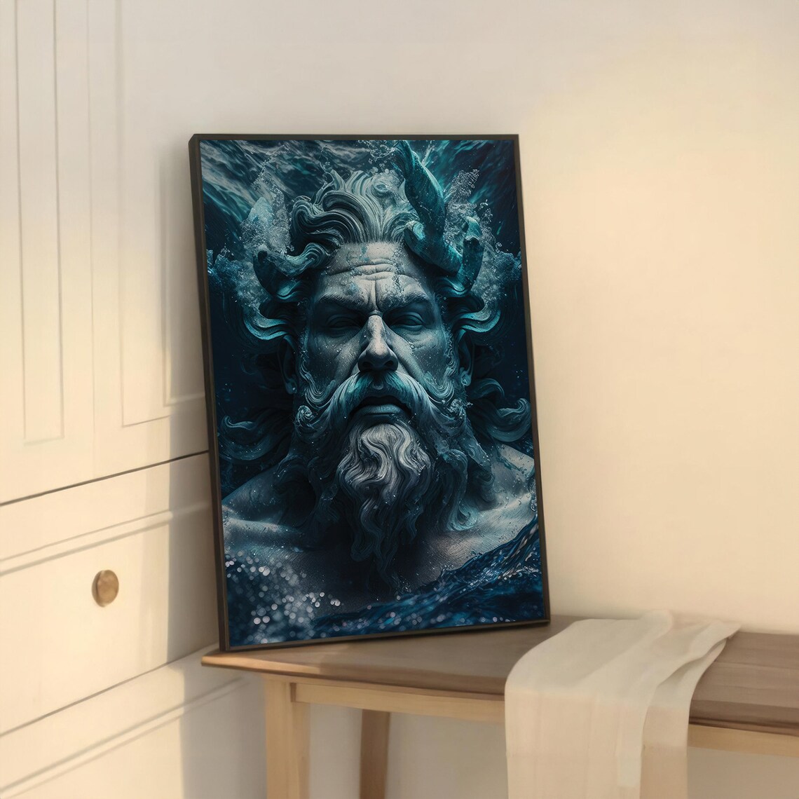 Poseidon King Of The Sea Art Print, Ocean God - Image 5