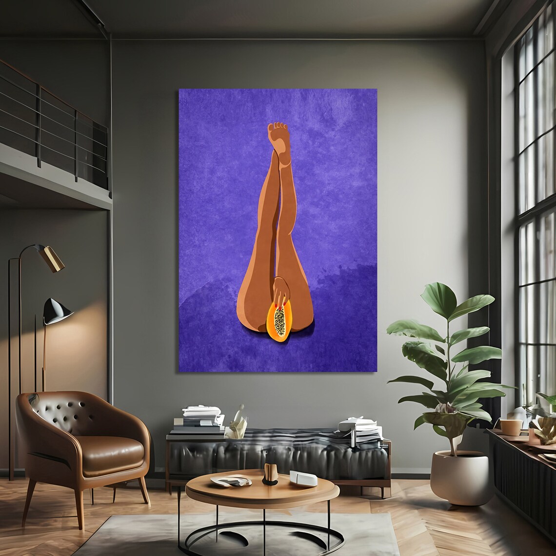 Playful Erotic Minimalist Design, Modern Decor - Image 3