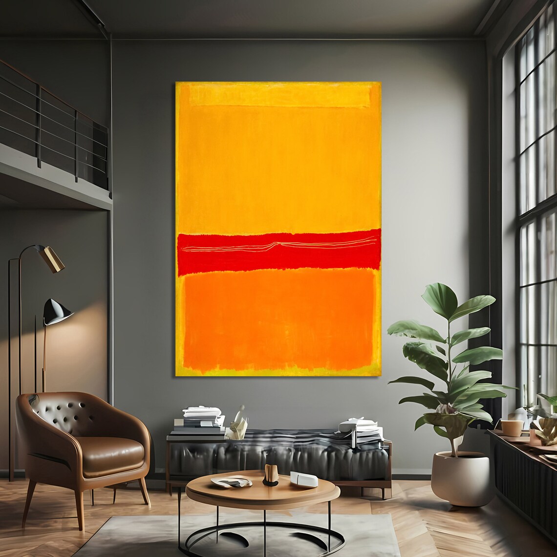 Mark Rokhto Inspired Abstract Art, Modern Decor - Image 3