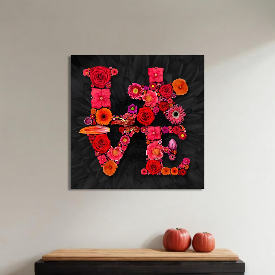 Floral Love Painting, Romantic Botanical Design - Image 4