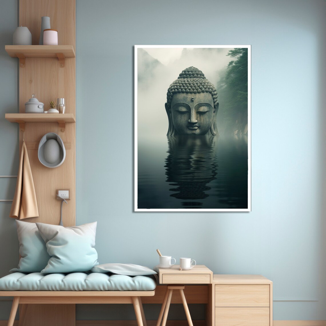 Zen Buddha, Meditative Tranquil Art Print - Image 4