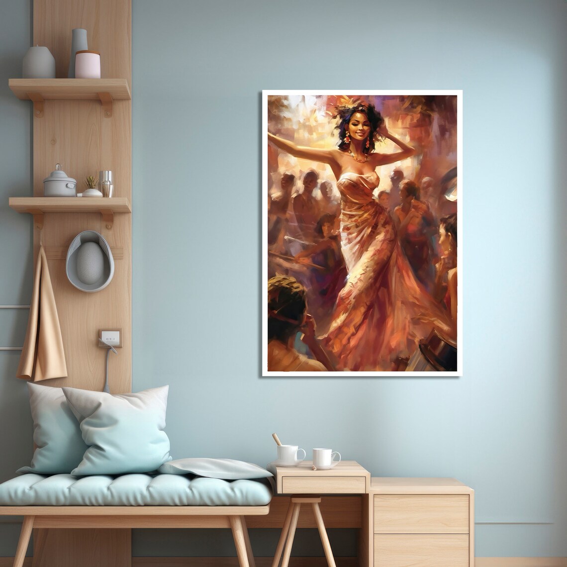 Party Scene Painting - Lively Home Decor Art - Image 4