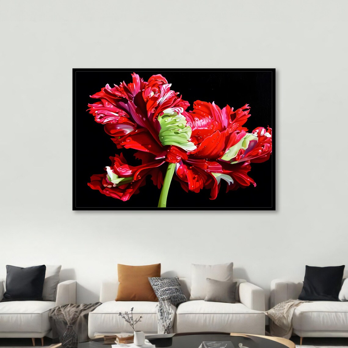 Bold Floral Painting, Modern Botanical Decor - Image 5