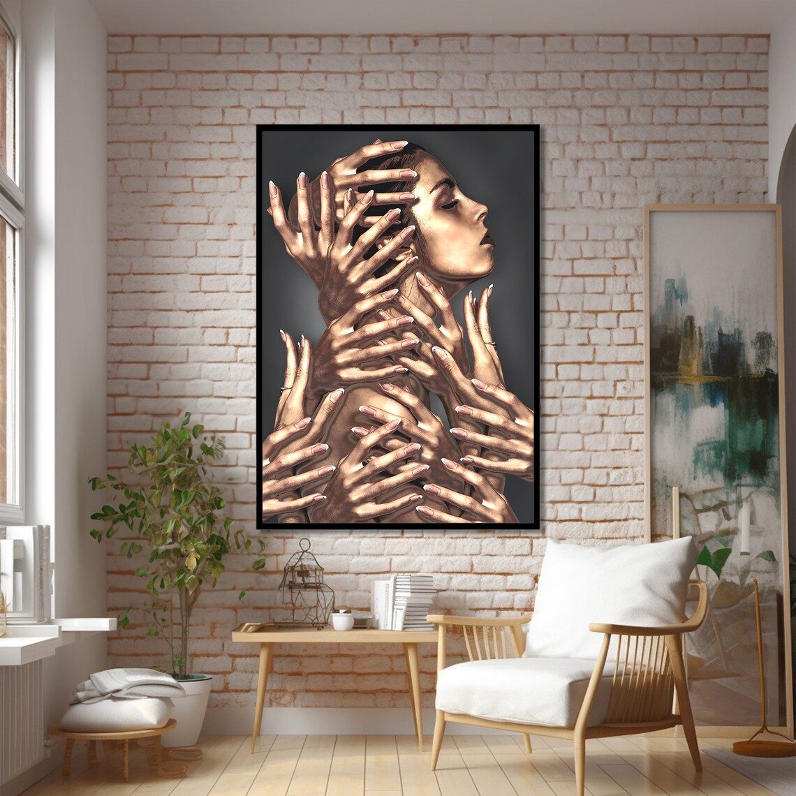 Surreal Portrait Of A Woman, Modern Artistic Print - Image 2